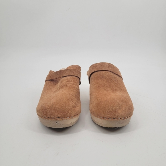 Maguba Swedish Berkeley Husband Clogs Size 41 Camel Tan Leather Boho Minimalist - Picture 4 of 16